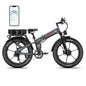 Wallke X3 Electric Bike 1500W Dual Motor 22AH/44AH Foldable Electric Bicycle  26'' Fat Tire E-Mountain Bike With APP Control