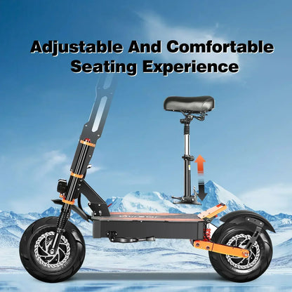 X8 Pro 8000W60V38.8AH electric scooter 14-inch off-road tires 95km/h LCD display folding electric scooter with seats