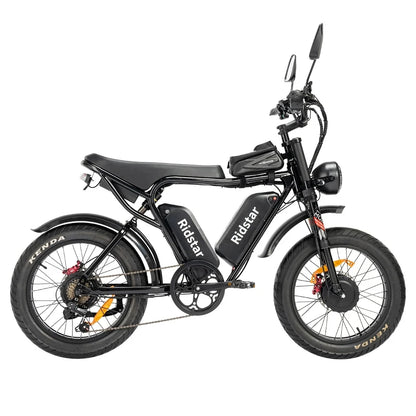 Ridstar Q20 Pro Off-road Electric Bike 2*1000W 52V 20AH Dual Battery 55km/h Max Speed 288km Max Range Dual Hydraulic Disc Brake