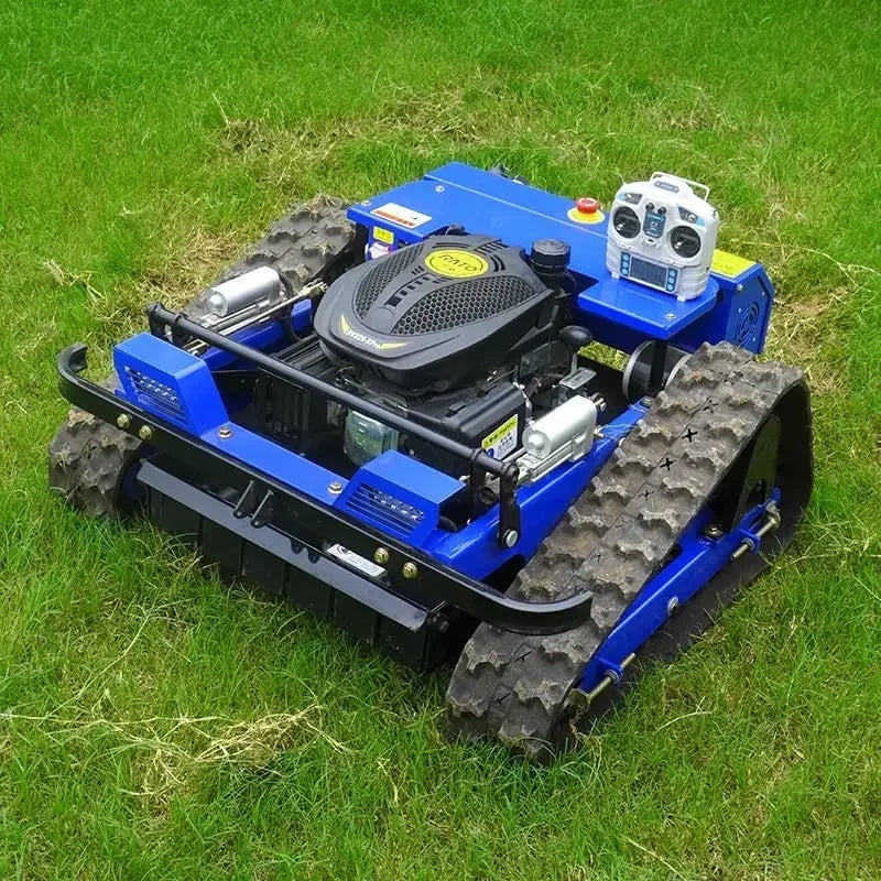 Remote Controlled All-Terrain Lawn Mower Track-Driven Versatile Grass Cutter Suitable for Various Terrain Garden Power Tools