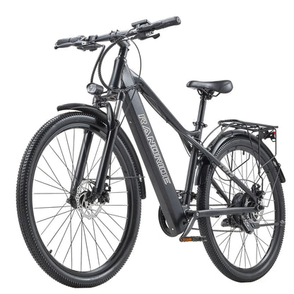 RANDRIDE YG70 27.5Inch Off-road Fatbike1000W 14AH Folding Electric Bicycle with 27 Speed for Man Woman Full Suspension