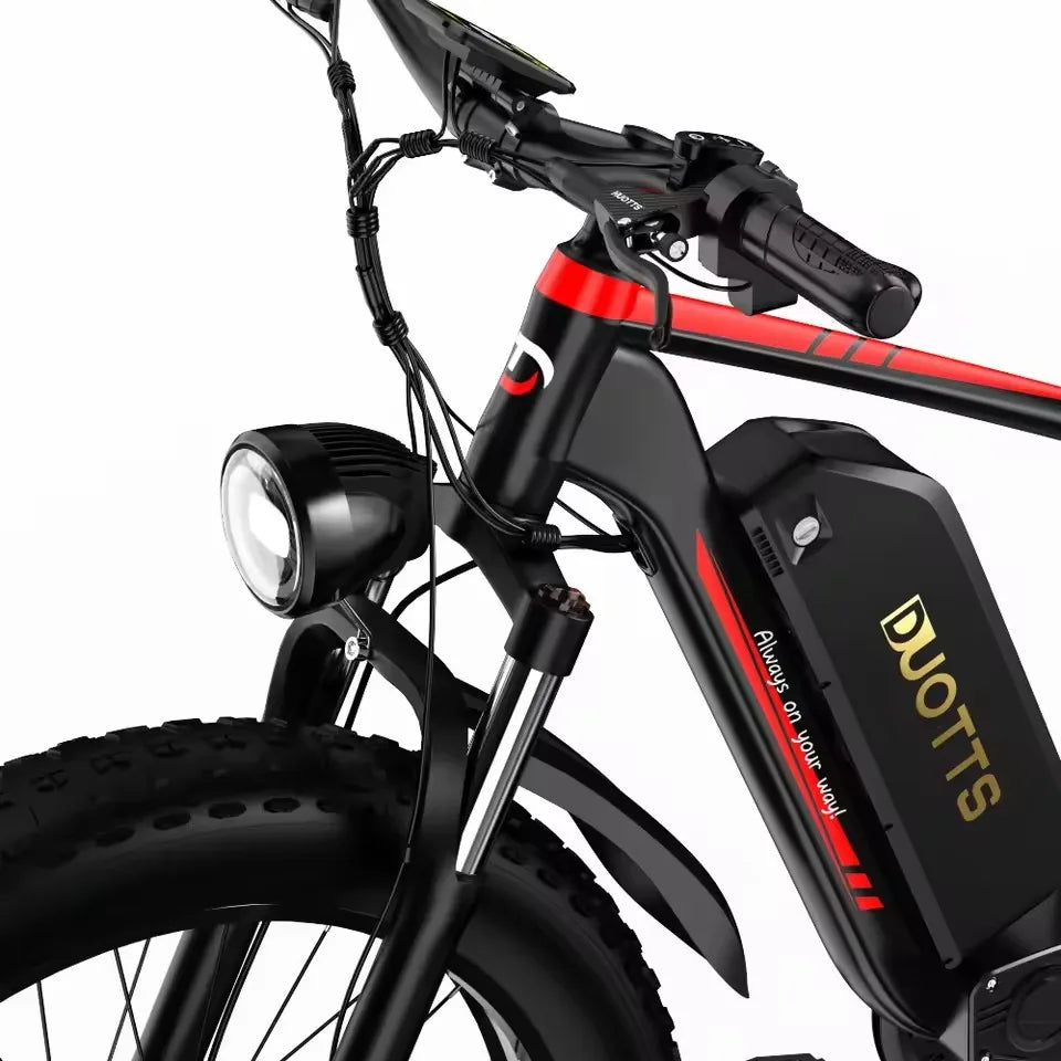 DUOTTS S26 E Bike 1500W 48V20AH Battery Snow Electric Bicycle Hydraulic shock 26*4.0 Fat Tire Electric Bike