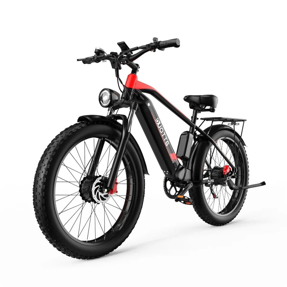 DUOTTS F26 750W*2 Dual Motors 48V 17.5AH Electric Bike 26-inch Tire Adult City Mountain Electric Bicycle