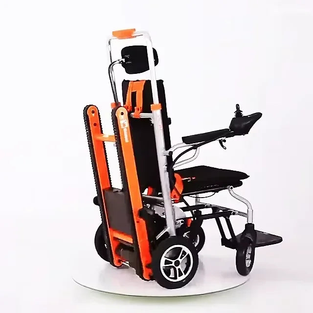 Reservation is required, delivery time is 30 days Quality E Staircase Climber Wheel Chair Foldable Hydraulic Track Electric Stair Climbing Wheelchair
