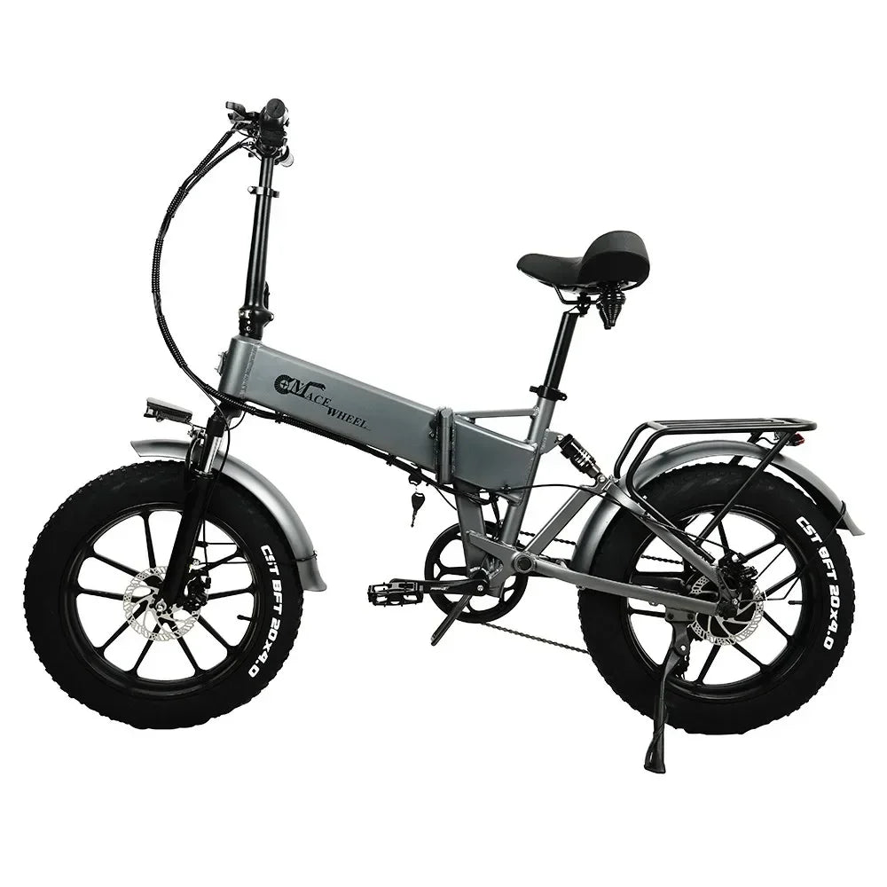 CMACEWHEEL RX20 Electric Folding Bike   Max Speed 17Ah Battery 20*4.0 inch Fat Tire E-Bike  Hydraulic Brake