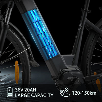 TTGO LK-ZZ-28ST City Electric Bike 36V20AH Battery 180km Range,25km/h 250W Motor Adult Electric Bicycle,26"Mountain Fat Ebike