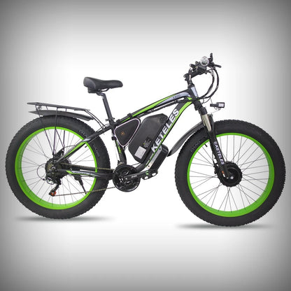 KETELES K800 1000W 17.5AH Electric Bicycle Two Wheel Drive E-Bike Fat Tire Dual Motor Electric Bike For Men 26 Inch