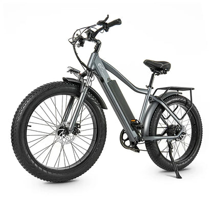 CMACEWHEEL J26 Electric Bike Adults 26 Inch Fat Tire E-Bike 48V/17Ah E Mountain Bike, Range 50-80km,7 Speed