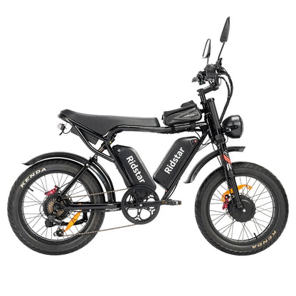 Ridstar Q20 Pro Off-road Electric Bike 2*1000W 52V 20AH Dual Battery 55km/h Max Speed 288km Max Range Dual Hydraulic Disc Brake