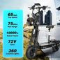 X14 Adult Electric Scooter with Maximum Speed of 65 Mph Travel 70 Mph 60V/72V 50AH,10000W Dual Electric Scooter Off-road