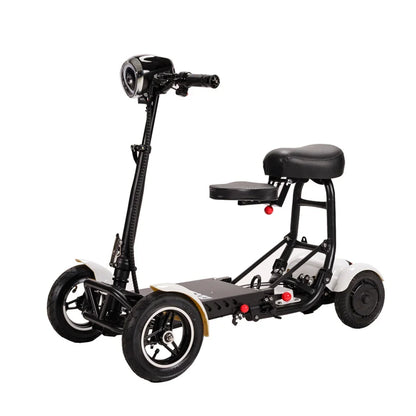 Folding 4-wheel electric scooter Four-wheel scooter for disabled people to travel with long battery life and strong power