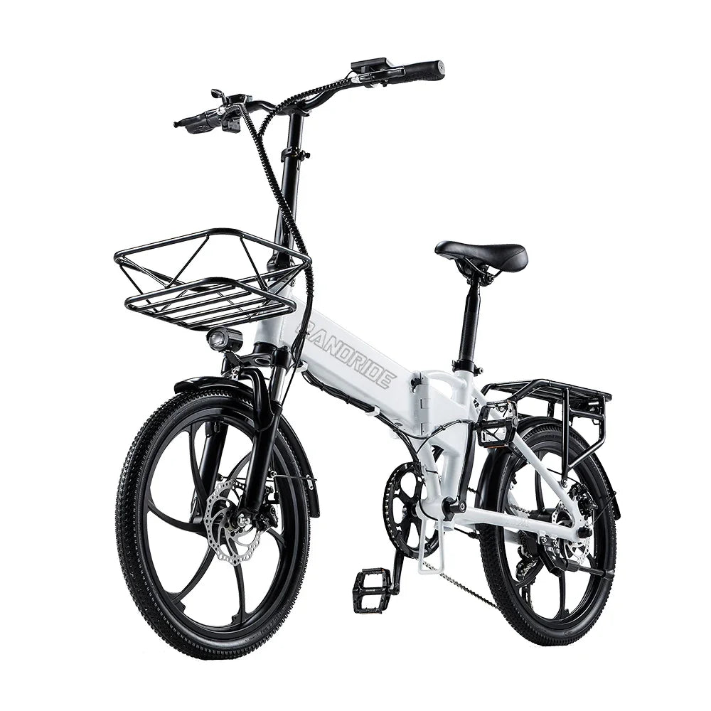 RANDRIDE YA20 Electric  Bike 500W 48V 12.8Ah  City Ebike 7 Speed Dual disc brake EU Warehouse delivery