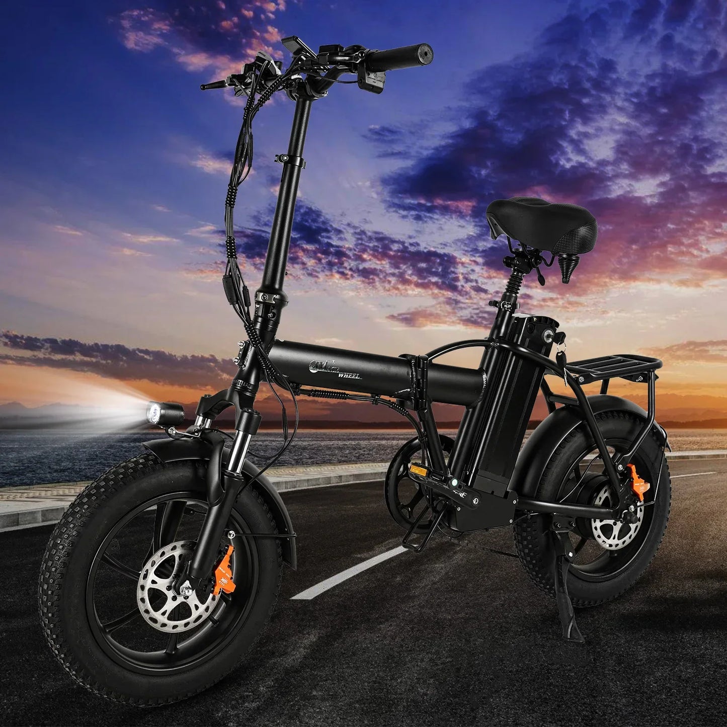 CMACEWHEEL AC16 Electric Bicycle Wide Tire Electric Bicycle Foldable 48V/18Ah Suitable for all roads, young and fashionable styl
