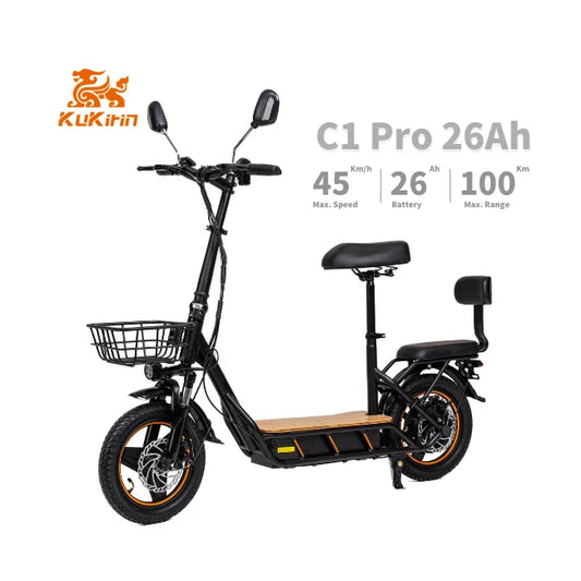 KuKirin C1 Pro Cheap Electric Scooter 26Ah Electric Scooter Battery 14 Inch 48V26AH 500W 45km/h