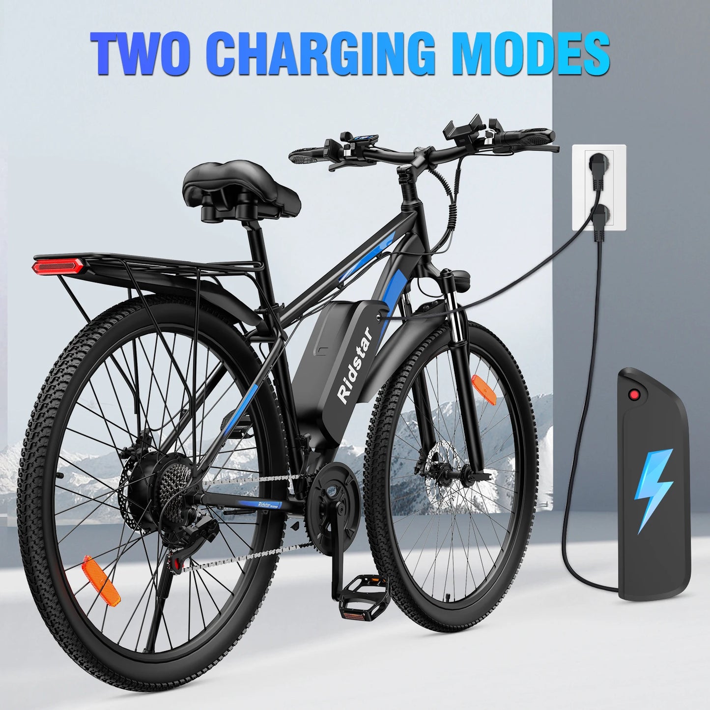 Ridstar S29 PRO Electric Bicycle 1000W Powerful Motor 48V21AH Lithium Battery  E-bike 29*2.1 Inch All-terrain Tire Electric Bike