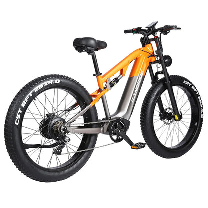 RANDRIDE YX80 Electric Bike, 1500W 48V 20Ah Battery, 26x4.0'' CST Fat Tire, 50km/h Max Speed, 124km Max Range, Hydraulic Brakes