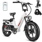 Wallke H7 Electric Bicycle 1200W/2000W Dual Motor Electric Bike 40Ah/60Ah Step Thru Ebike 20*4'' Fat Tire Ebike W/APP Control