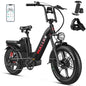 Wallke H7 Electric Bicycle 1200W/2000W Dual Motor Electric Bike 40Ah/60Ah Step Thru Ebike 20*4'' Fat Tire Ebike W/APP Control