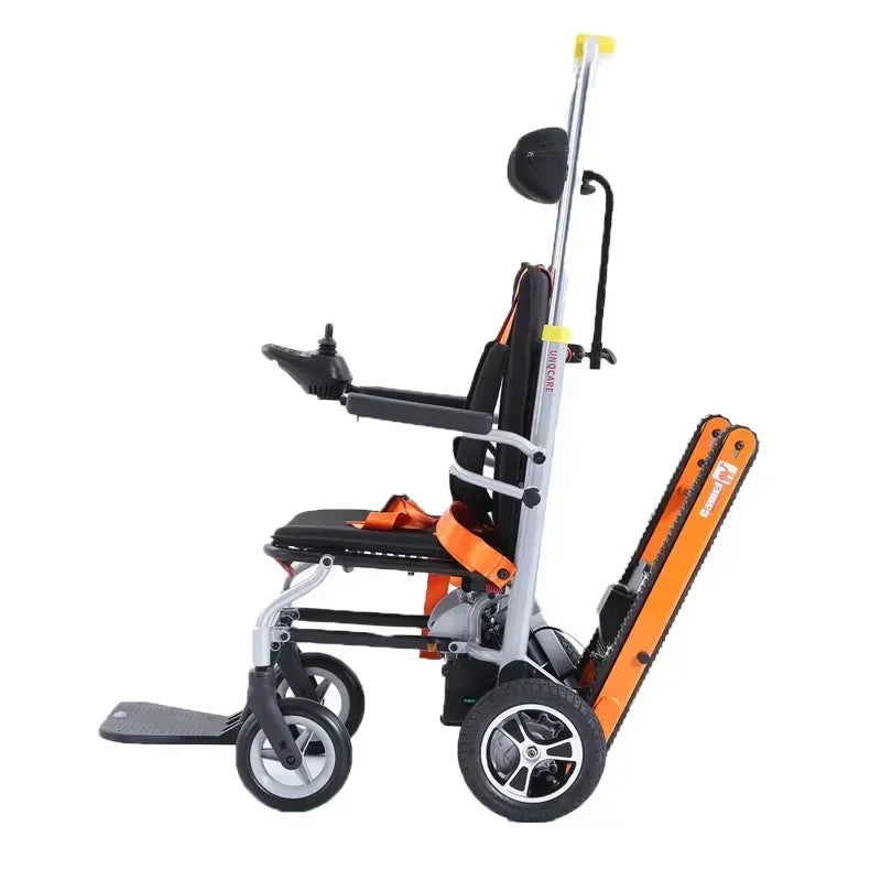 Reservation is required, delivery time is 30 days Quality E Staircase Climber Wheel Chair Foldable Hydraulic Track Electric Stair Climbing Wheelchair